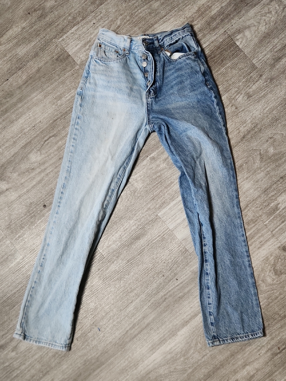 Pac- Sun Women’s Two-Tone Light and Medium Blue Jeans